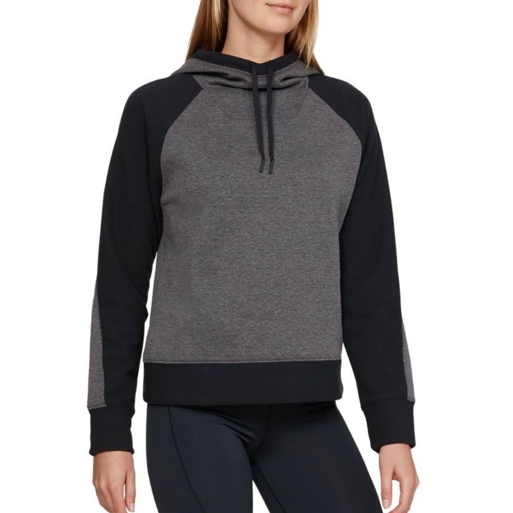 Under Armour Coolgear infared hooded pullover sweatshirt Grey & Black size XS